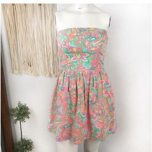 Lilly Pulitzer Chandie Strapless Dress w/pockets